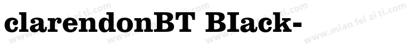 clarendonBT BIack字体转换